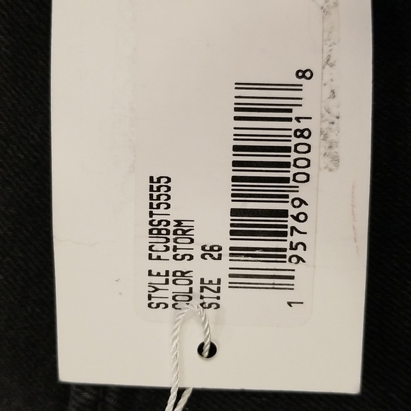 💕FAVORITE DAUGHTER💕 Evelyn High Rise Straight Leg Stirrup Jeans Storm Black 26 - Picture 14 of 16